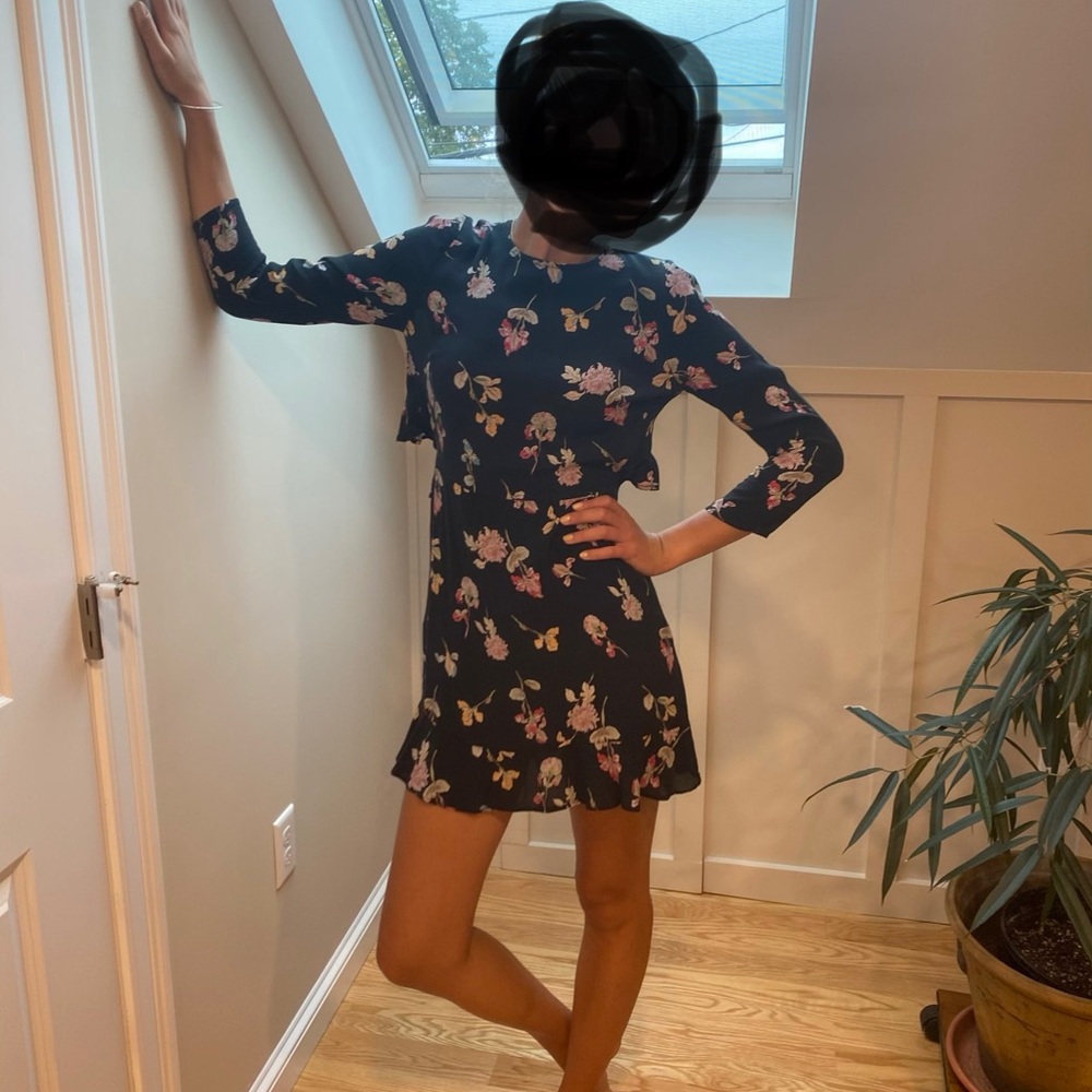 Mango Floral Mini Dress